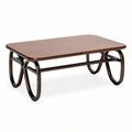 Wooden coffee table with metal frame 120 x 60 x 40cm for living room use